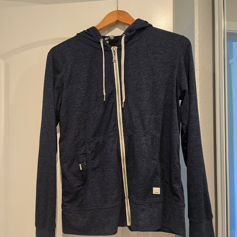 Navy Blue Zip-Up Hoodie